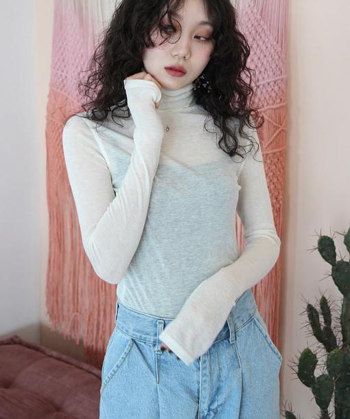 daily light turtleneck top (7 colors) 